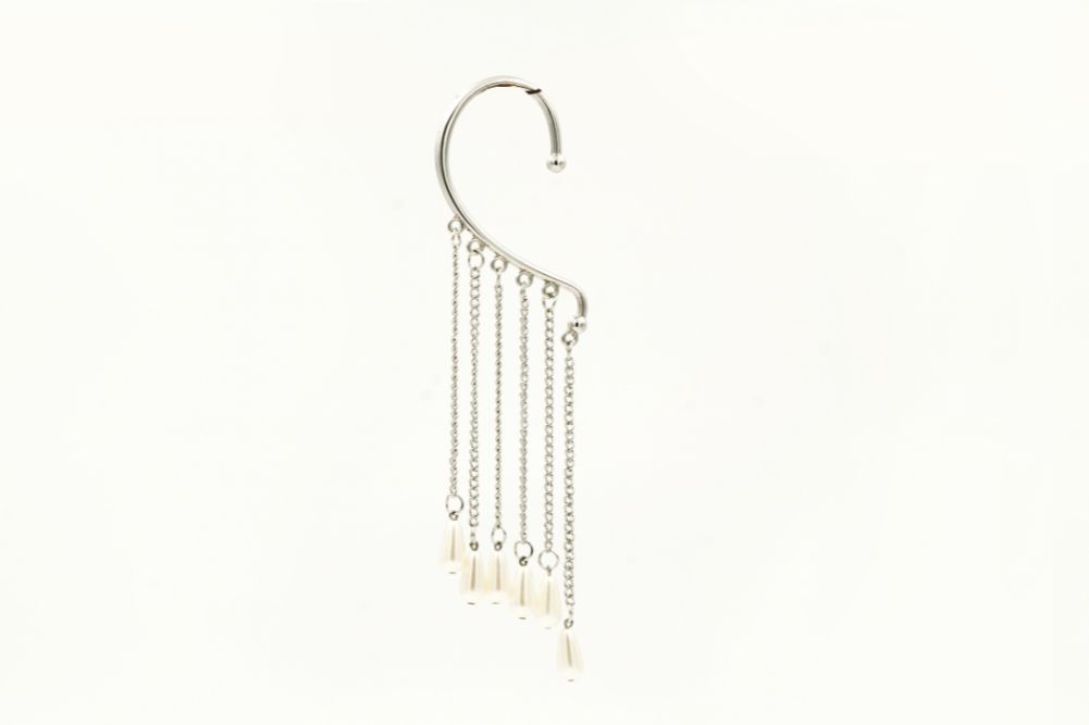 Luna Pearl Cascade Ear Cuffs - Image 4