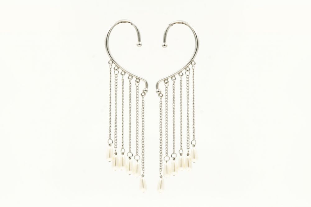 Luna Pearl Cascade Ear Cuffs - Image 2