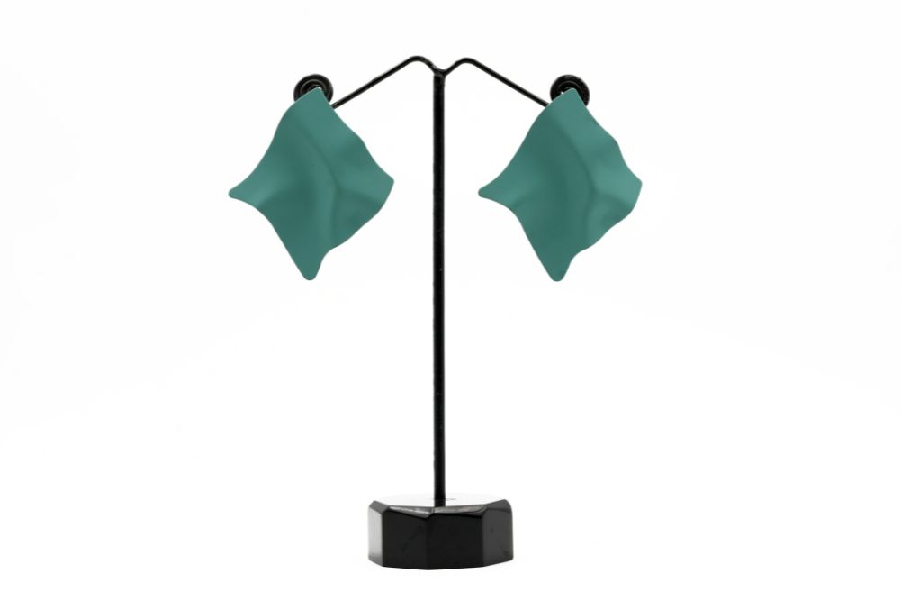 Ocean Wave Sculpted Stud Earrings - Image 3