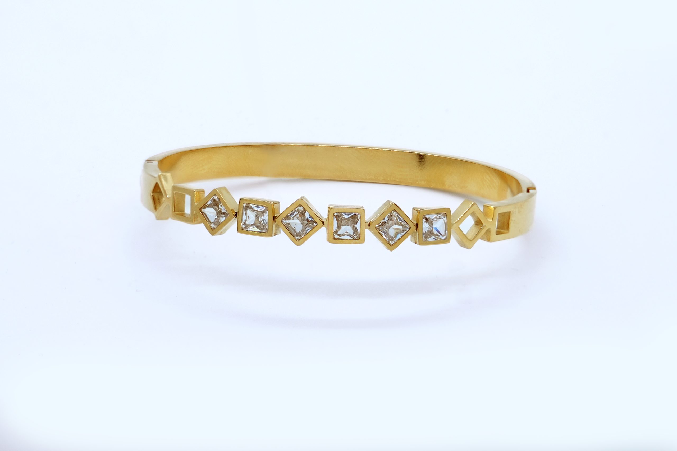Aurora Luxe Geometric Bangle - Image 4