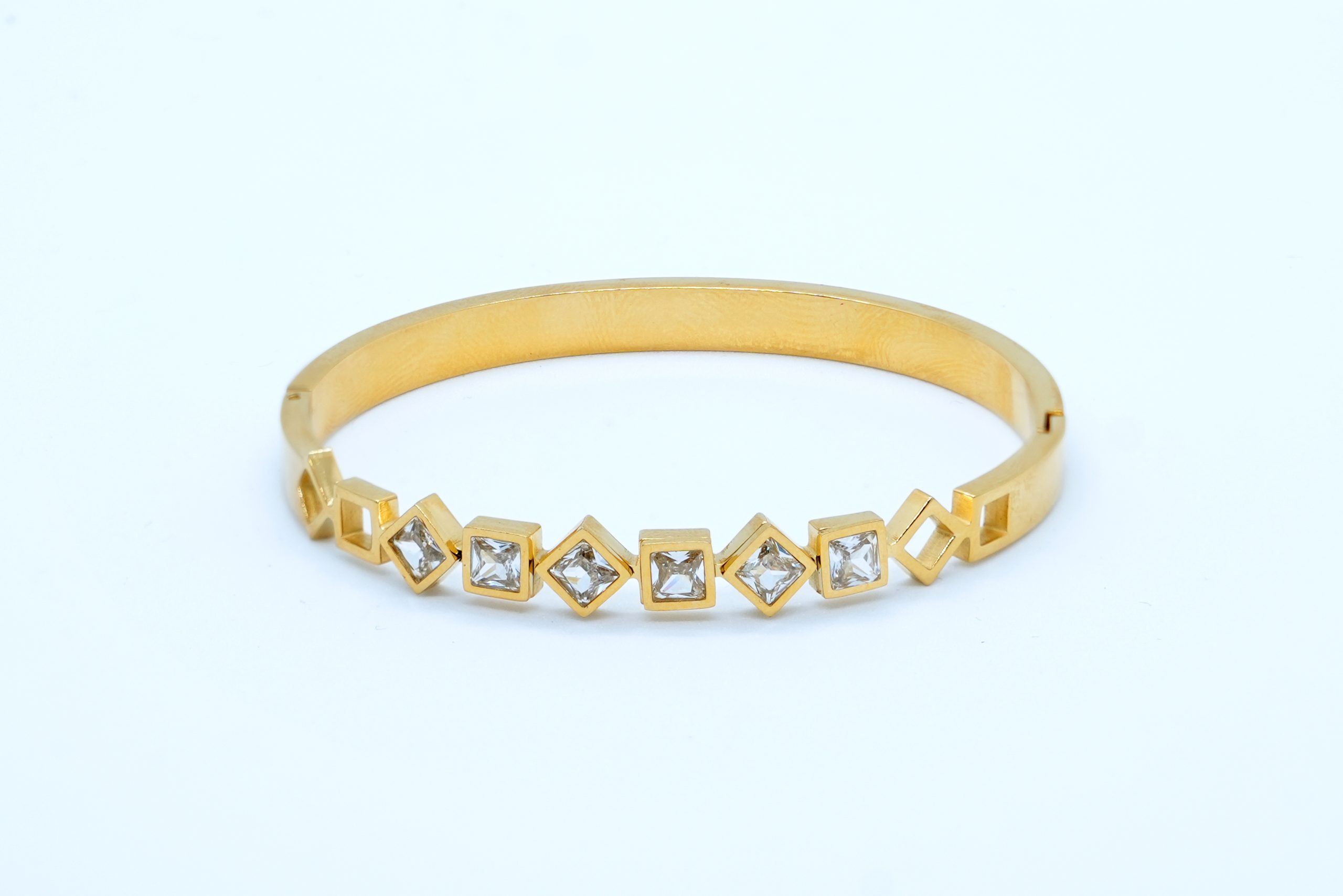 Aurora Luxe Geometric Bangle - Image 3