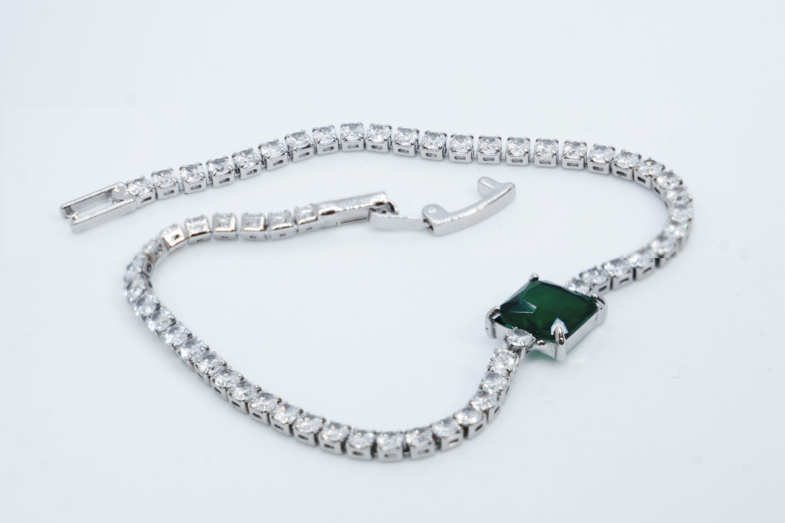 Emerald Radiance Tennis Bracelet - Image 2