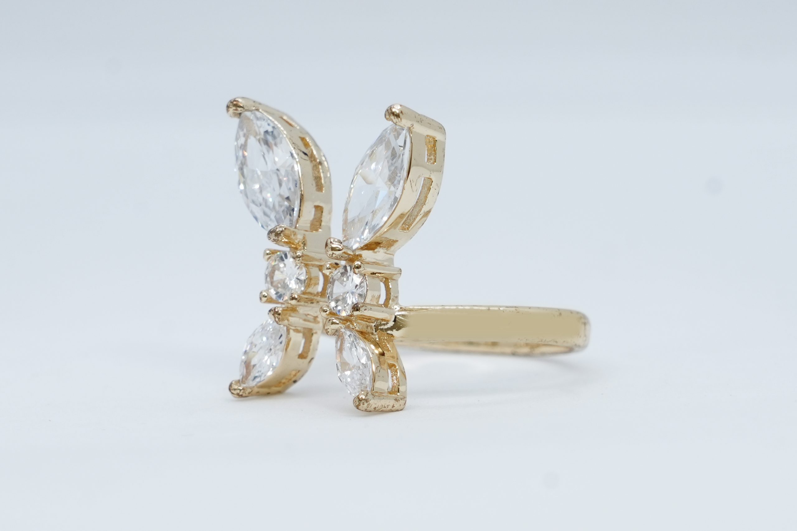 Golden Butterfly Bloom Ring - Image 4